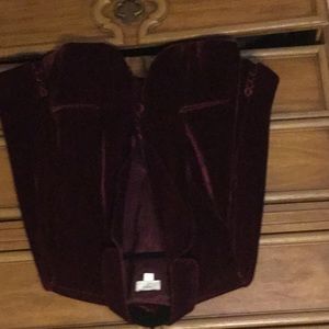 Cropped velvet jacket from The Loft